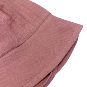 Resim Roku Kids Kulaklı Müslin Bebek Şapkası - Pembe 
