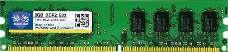 Resim Sones Xıede X015 Ddr2 533mhz 2gb Masaüstü Bilgisayarlar İçin Genel Tam Uyumluluklu Bellek Ram Modülü 