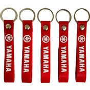 Resim Yamaha Kırmızı Beyaz 5 Adet Silikon Motosiklet Anahtarlık 