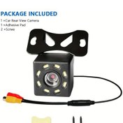 Resim Willowhaven Baıdeluo Kare Sekiz Işıklı Geri Görüş Kamerası Gece Görüşlü Geniş Açı Universal 