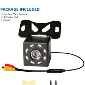 Resim Willowhaven Baıdeluo Kare Sekiz Işıklı Geri Görüş Kamerası Gece Görüşlü Geniş Açı Universal 