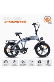 Resim Stradacycles E-Monster 20 Jant Katlanabilir Yüksek Torklu Elektrikli Bisiklet 