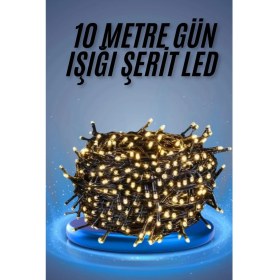Resim LED Işık Ağaç Süsleme Ampüllü Dekoratif Aydınlatma 10 Metre Gün Işığı 