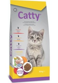 Resim Catty Kitten Tavuklu Yavru Kedi Maması 15 KG 