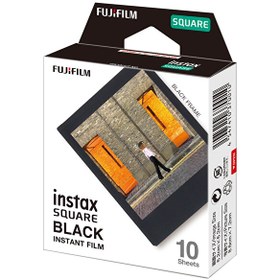 Resim Fujifilm Instax Square Black Edition 10'lu Kare Özel Film 