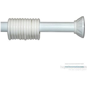 Resim Banyo Duş Perde Borusu 90Cm-140Cm Beyaz 