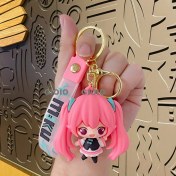 Resim Silver1 Gıoıo Yeni Sevimli Kedi Pençe Çapraz Giyinme Kurumi Bebek Araba Anahtarlık Büyük Kulak Köpek Çift Okul Çantası Hediye Anahtarlık Kolye (Yurt Dışından) 