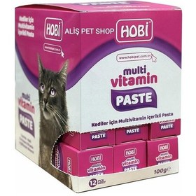 Resim Hobi Multivitamin Paste Kediler İçin Multivitamin İçerikli Pasta 12 x 100 G 