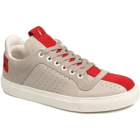Resim Cesare Paciotti Vvlu6ftsz Gri Kırmızı Deri Sneaker Erkek Ayakkabı Gri 