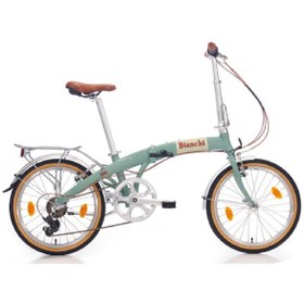 Resim Bianchi New Vintage 20 V Katlanır Bisiklet (Celeste Glossy) 