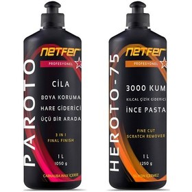 Resim Netfer 2'li İnce Pasta Cila Set - 2x1 L 