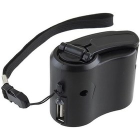 Resim El Krank Şarj Cihazı Manuel Jeneratör Cep Telefonu Acil Durum Şarj Cihazı Usb Şarj Cihazı 