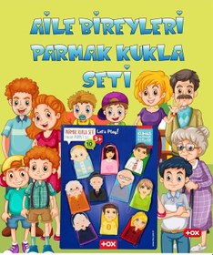 Resim Tox Aile 10 Parça Parmak Kukla . Eğitici Oyuncak T751 