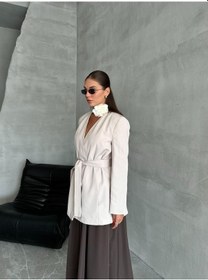 Resim Taş Elegant Kuşaklı Ceket TAŞ Taş 