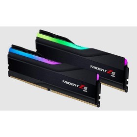 Resim Gskill Trident Z5 F5-6000J3238G32GX2-TZ5RK 64GB (2x32) 6000MHz CL32 DDR5 UDIMM Masaüstü Bilgisayar Bellek Siyah/CL32/RGB