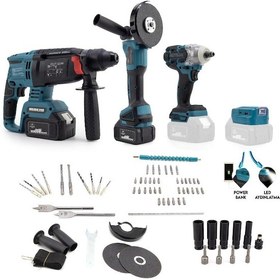Resim Branzeg BRZ4S2 4'lü Set 36 V Şarjlı Spral Hilti 36 V Somun Sıkma 
