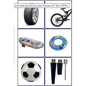 Resim Hava Pompası Ayaktan Vakumlu Geniş Piston 