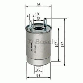 Resim BOSCH F026402067 MAZOT FİLTRESİ MEGANE III 09- GRAND SCENIC III 0 