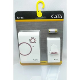 Resim CATA CT-101 Kablosuz Kapı Zili Pembe Uzaktan Kumandalı 35 Melodili 100 m Menzil Lüks Zil 