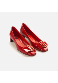 Resim Rouge Kısa Topuklu Kadın Gece & Abiye Ayakkabı 520303 Kırmızı 