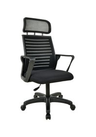 Resim Mobilyakeyfi Bürocci Likya Plastik Ayaklı Çalışma Koltuğu-Siyah File-2284B0541 