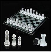 Resim 20x20 Cm Cam Satranç Takımı 