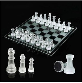 Resim 20x20 Cm Cam Satranç Takımı 