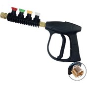 Resim Folinda Ev Kullanıma Yönelik Yüksek Basınçlı Yıkama Silindiri - G3 Alaşım Vücut, 4 Fişli, M22 Dış/15mm İç İğne Bağlantısı 