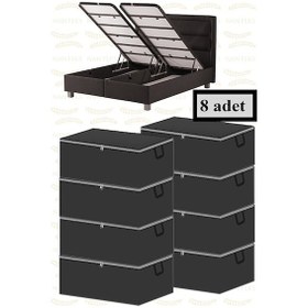 Resim Adarya Home Baza Altı Çekyat Tipi Hurç 8 Adet 60 x 40 x 22 Gri 