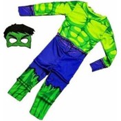 Resim Zyzqstore Yeşil Hulk Çocuk Kostümü - Dev Adam Kostümü, 3-12 Yaş İçin Yeşil 