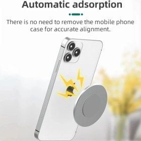 Resim GongtuShop IP13 Kasa Kombo Stili iPhone Pro Max Mini Için Manyetik Telefon Tutacağı Magnetone'a Uyarlanmış Güçlü Yapışkanlık Tabanlı Nefis Metal Plaka (Yurt Dışından) 
