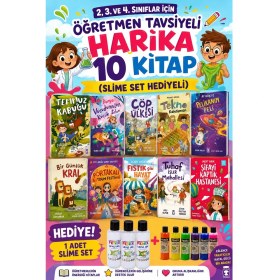 Resim Timaş Çocuk Timaş 2,3. ve 4.sınıflar Için Öğretmen Tavsiyeli Harika 10 Kitap (Slime Set Hediyeli) 