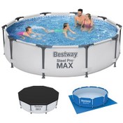 Resim Bestway Steel Pro Max Prefabrik Havuz Set Bw452 ( 305 Cm x 76 Cm 