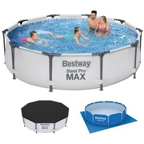 Resim Bestway Steel Pro Max Prefabrik Havuz Set Bw452 ( 305 Cm x 76 Cm 