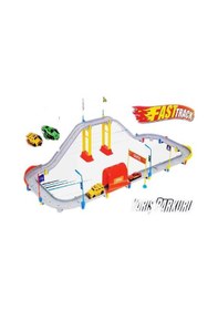 Resim Garaj Seti-Yarış Seti-Garaj Otopark Metal Arabalı 54 Parça 