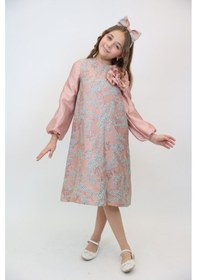 Resim Xo Kids Kız Çocuk Elbise 3-10 Yaş 3925 Somon 