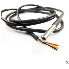 Resim Elektronikport-Ds18B20 Su Geçirmez 1M Kablolu Sıcaklık Sensörü 