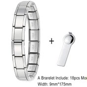 Resim Gemosa Altın Desenli 9mm Paslanmaz Çelik Bilezik - Dıy Takı Yapımı İçin Kadın Erkek Pembe 