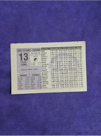 Resim 13 Eylül 2002 Takvim Yaprağı - Nostalji Koleksiyonluk Takvim Yaprağı A 