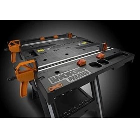 Resim Worx WX051 Çok Fonksiyonlu Katlanabilir Çalışma Tezgâhı + 2 Adet Tetik Işkence 