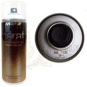 Resim Motip Carat Parlak Gri Sprey Boya 400 ML - Ral7035 