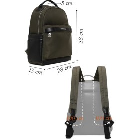 Resim Derimod Kadın Yeşil Kumaş Sırt Çantası 26PBD27656F 