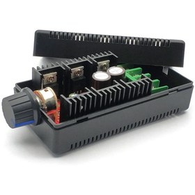 Resim Genel Markalar 40A 50V DC Motor Sürücü Kutulu Hız Kontrol Devresi 0/100% Pot Kontrollü Pwm Ayarlanabilir Voltaj 