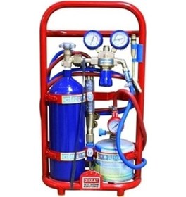 Resim Dorf Oksijen Kaynak Seti 6 Litre Ekonomik Kartuş Tüplü 