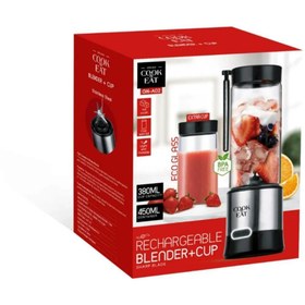 Resim Fillikutum 450Ml + 380Ml Taşınabilir Metal Kişişel Blender Shaken Smoothies Blender Keskin Bıçaklı Ekstra Cup 