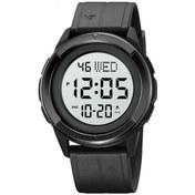 Resim Skmeı 2047 Çok İşlevli Erkek 50m Su Geçirmez Spor Dijital Kol Saati Siyah+beyaz Kahverengi 