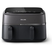 Resim Philips NA Çift Hazneli Airfryer 3000 Serisi, 9L Toplam Kapasite, 2 Hazneli 