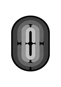 Resim Decomia Home Dijital Baskılı Kaymaz, Yıkanabilir Gri Geçişli Salon Mutfak Halısı Oval Halı Yolluk DC-4054 Gri 