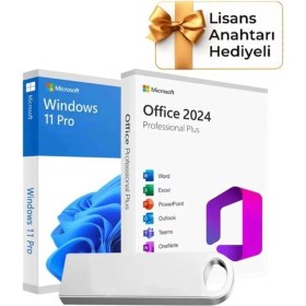 Resim Microsoft Windows 11 + Office 2024 Pro Plus Kurulum Dosyalı USB Bellek 16GB (Lisans Anahtarı Hediyeli) - Fiyatı, Yorumları 