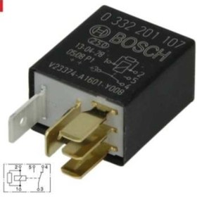 Resim Bosch 12V RÖLE 5 UÇLU 20 A MİKRO (ÇİFT PLATİN) (DİRENÇLİ) (30-85-86-87-87a) 